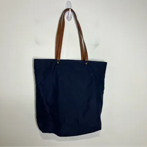 Tommy Bahama Hawaii tote bag navy blue‎ white waves tropical shoulder bag canvas thumbnail 6