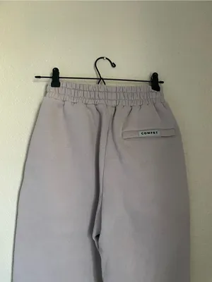 Comfrt Travel Essentials Sweatpants Size Small Bark Beige Zipper Back Pocket thumbnail 4