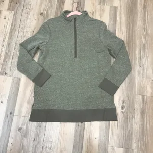 Boutique oversized zip up green two tone pull over size small. thumbnail 6