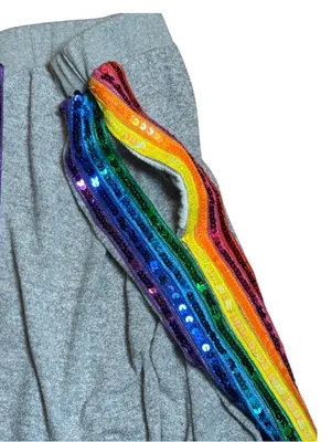 Lola + The Boys Rainbow Sequin Tracksuit Set Women’s Small thumbnail 12