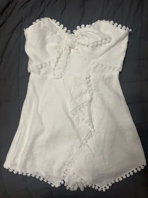 White romper dress Size M thumbnail 2