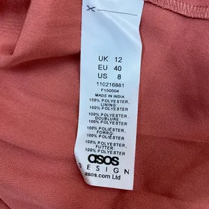ASOS DESIGN plisse mini dress with puff sleeve in rose size 8 thumbnail 8