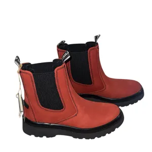 NWT $180 BIONICA Drina Water Resistant Chelsea Boot In Rouge Red thumbnail 3