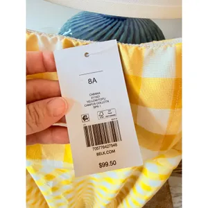 Crown‎ & Ivy Gingham Maxi Dress Womens Yellow Size 8 NWT thumbnail 4