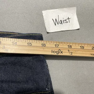 GAP Low Rise Flare Jeans Size 12 Dark Wash Denim Blue Jeans Y2K 2000s Classic thumbnail 7