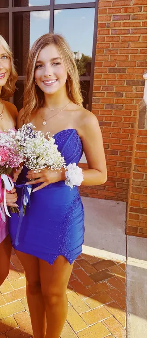 Royal blue Homecoming Dress thumbnail 4