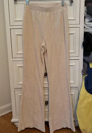 Aerie Flare Lounge Pants cream thumbnail 1