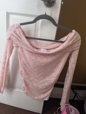Off the shoulder long sleeve top thumbnail 2