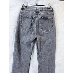 Denim & Other Stories Light Black Wash Straight Leg Jeans US 28 High Rise‎ Denim thumbnail 4