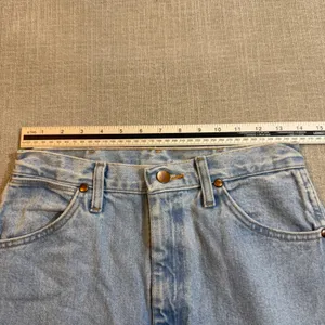 Wrangler High Rise Straight Leg Jeans Size 9x34 Light Wash Denim Vintage Boho thumbnail 3