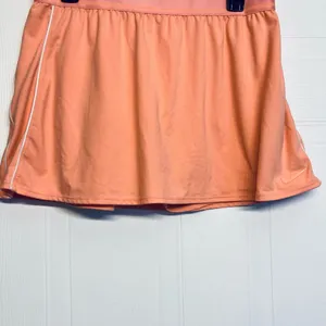 Nike Court Victory Skort Women Size XL‎ Orange Dri-FIT Athletic Tennis Skirt thumbnail 2
