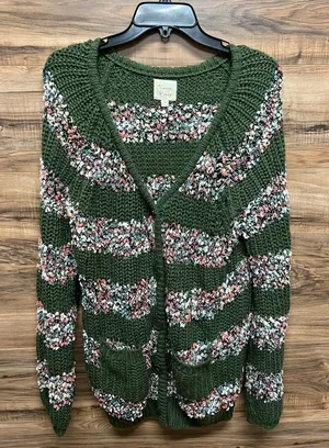 Golden poppy medium cardigan‎ Green thumbnail 1