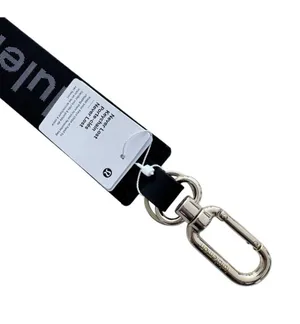 Lululemon Never Lost Keychain  Black/White/Gold thumbnail 5