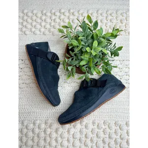 NEW CHACO Women's 7 Paonia Clogs Wool Slip On Hiking Shoe Charcoal Gray thumbnail 3