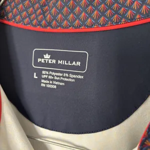 Peter Millar Womens Sleeveless Golf Polo Top L UPF 50 Performance Stretch Large thumbnail 4