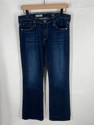 AG Adriano Goldschmied The Angel Boot Cut Jeans Dark Wash Size 30R thumbnail 2