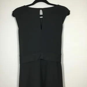 First Love Black Classic‎ Minimalist Asymmetrical Tied Waist Party Mini Dress 1X thumbnail 6