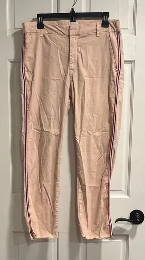 Sundry Made in USA Side Striped Trousers in Soft Pink Size 29 thumbnail 1