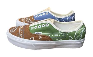 🌼 Vans Women’s Authentic‎ Peace Paisley Patchwork Sneakers Size 8 🌼 thumbnail 1