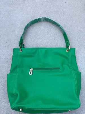 NWOT Montana West Kelly Green Large Hobo Shoulder Bag Matching Wallet thumbnail 4