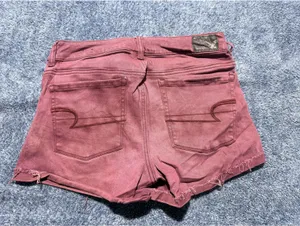 American Eagle Outfitters Super Stretch Purple Denim Shorts thumbnail 4