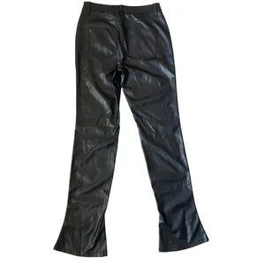 AFRM x REVOLVE Vegan Leather Mini-Flare High-Rise Noir Graysen Pant Size 29 Tall thumbnail 5