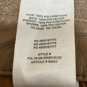 Aritzia Wilfred Womens Brown Faux Vegan Leather High Waisted Mini Shorts Size 8 thumbnail 5
