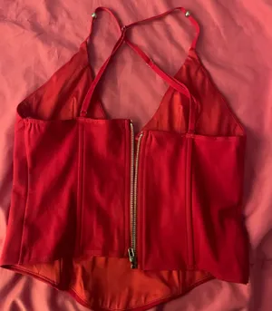 Edikted Red Corset Top thumbnail 2