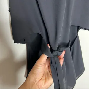 Zara Black Side Cutouts Tie‎ Front Sleeveless Blouse thumbnail 6