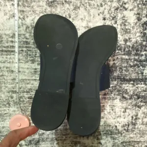 Tory Burch Benton Band Flat Sandals Calf Leather Royal Navy Size 9.5M thumbnail 7
