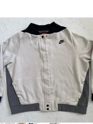 Nike SB Youth XLarge Gray Crewneck Sweatshirt Camo Swoosh Fleece Pullover thumbnail 2