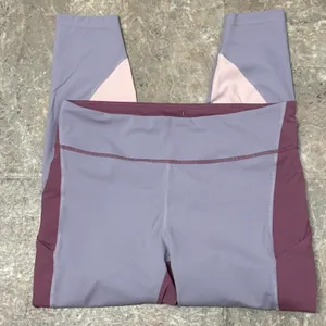 OUTDOOR VOICES Purple Colorblock Leggings Size XL thumbnail 13