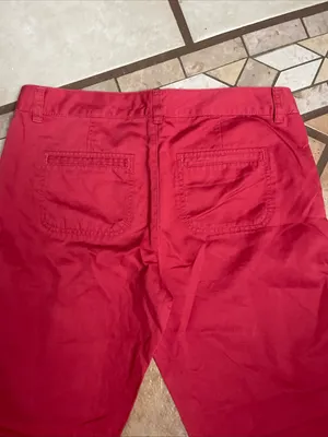 Loft straight Leg low-rise Red Pants thumbnail 8