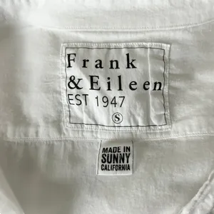Frank & Eileen Eileen 100% Cotton White Voile Button Down Shirt Size Small thumbnail 4