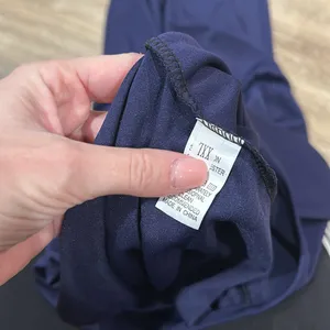 NWOT super silky and stretchy XXL navy blue jumpsuit - short sleeve thumbnail 4
