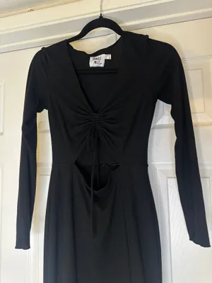 Princess Polly Night Out Cutout Dress Black Size 6 thumbnail 1