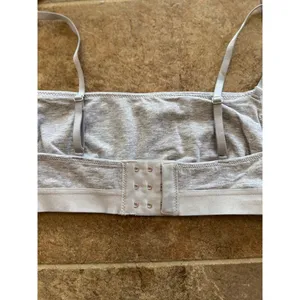 Aerie Real Good Strappy Side Lace Up Bralette Grey Size Medium thumbnail 7