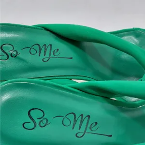 Womens Wedge Heel Sandals Size 7 Green Wedding Cocktail Party Y2K Revival So Me thumbnail 5