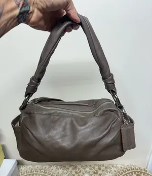 Coach Y2k Parker Taupe Soho Pleated Leather Hobo Bag 13442 thumbnail 1