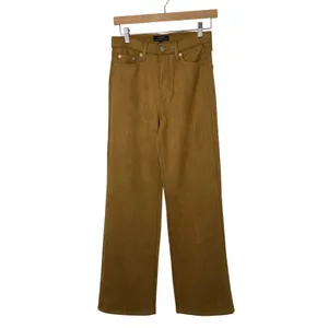 Banana Republic Ultra High-Rise Wide Leg Vegan Suede Pants Tannin Brown NWT 25 thumbnail 3