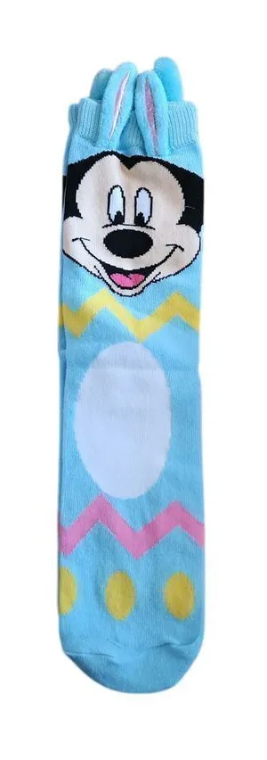 Disney Mickey Mouse Ankle Socks Cute Pastel Pattern Ladies Size‎ 10-13 thumbnail 1