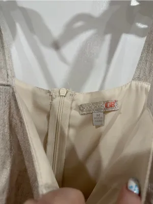 Gianni Bini Cream Zip-Back dress​ thumbnail 3