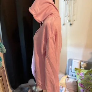 Handmade Pink‎ Crew Neck Sweater with Playful Cartoon Design thumbnail 2