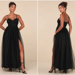 LULU's Prom Wedding Elegant Chic Sexy Elegant Bustier Tulle Romantic Maxi Dress thumbnail 5