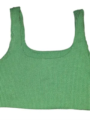 Lelis Collection Green Cropped Top Size Large thumbnail 2