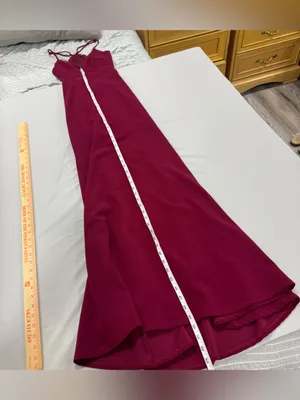 Lulus Love Story Magenta Backless Lace Maxi Dress‎ XS thumbnail 7