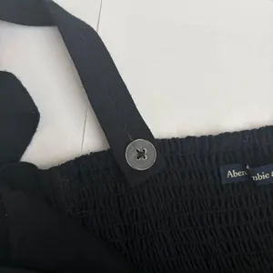 Abercrombie & Fitch Black Cropped Jumpsuit with Waist Tie thumbnail 3