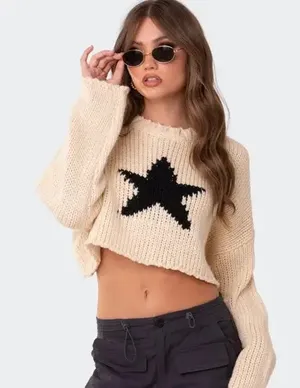 Edikted Cropped Sweater thumbnail 1