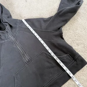 Lululemon Women’s Scuba Oversized 1/2 Zip Sweatshirt Hoodie Pullover Black M/L thumbnail 11