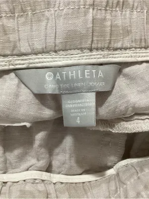 Athleta Cabo Tide Linen Joggers Size 4 thumbnail 6